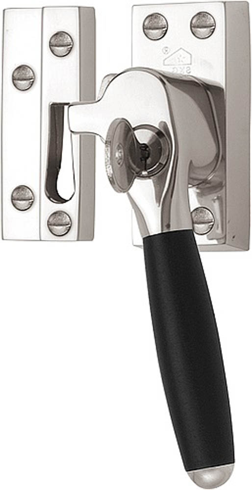 RBA-1932 - R TIMELESS RBA-1932 SKG* casement fastener brass unlacquered/ebony wood (for outward opening windows) right-turning