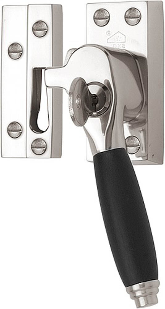 RBA-1934 - L TIMELESS RBA-1934 SKG* casement fastener brass unlacquered/ebony wood (for outward opening windows) left-turning