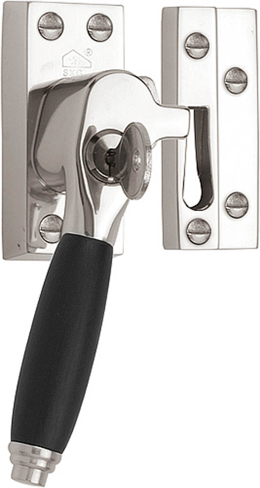 RBA-1934 - L TIMELESS RBA-1934 SKG* casement fastener bright nickel/ebony wood (for outward opening windows) left-turning