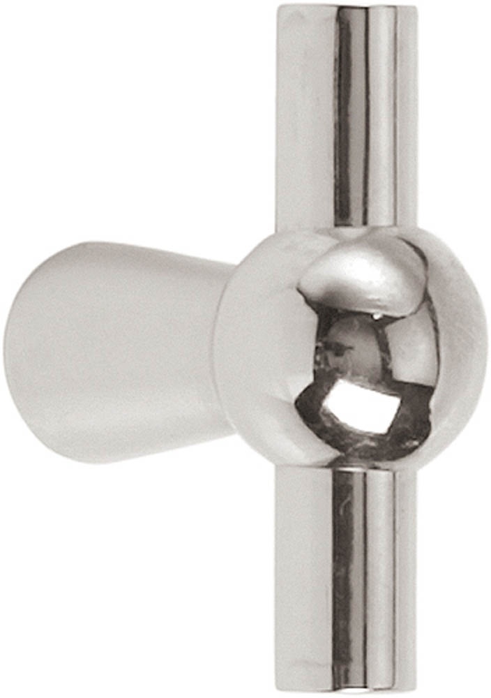 1910M - cabinet knob bright nickel