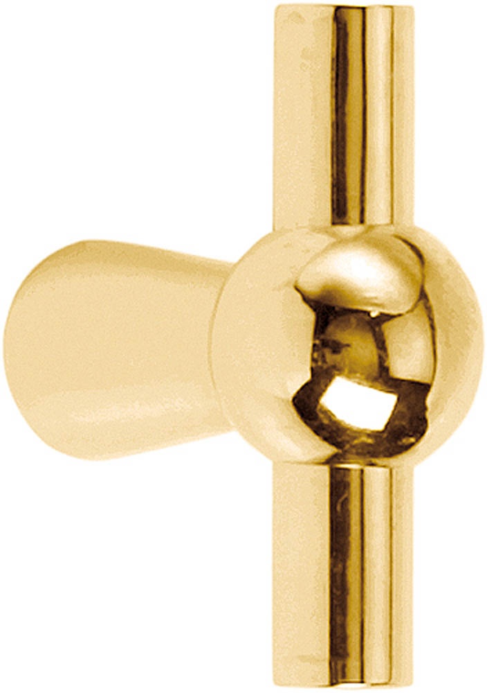 1910M - cabinet knob brass unlacquered