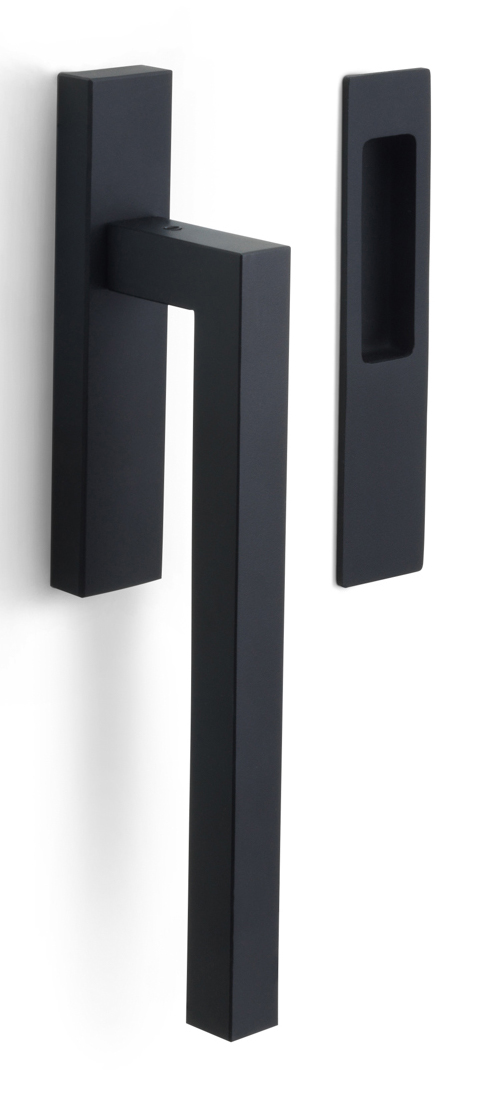 LSQ230 - lift-up sliding door handle blank satin black