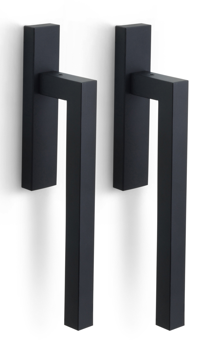 LSQ230PAY - set of lift-up sliding door handles profile cylinder hole Y69 satin black