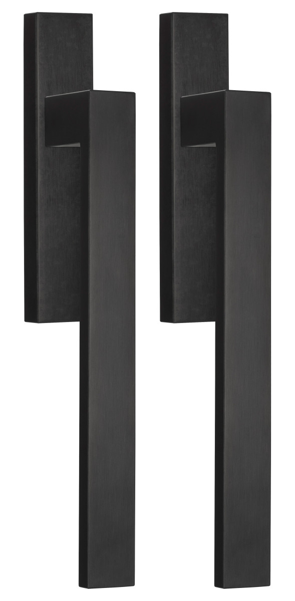 LSQ231PAY - set of lift-up sliding door handles profile cylinder hole Y69 PVD satin black
