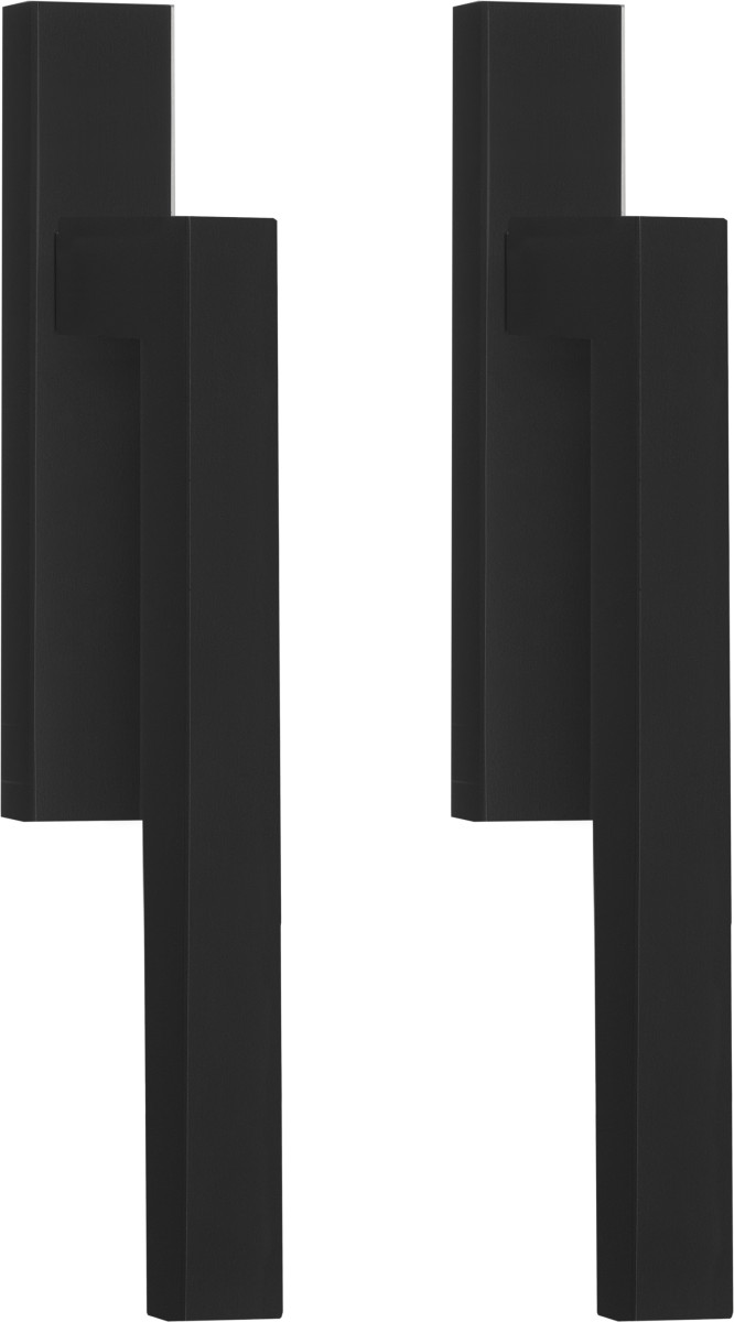 LSQ231PAY - set of lift-up sliding door handles profile cylinder hole Y69 satin black
