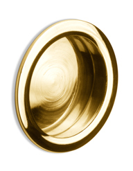 LB57 - single flush pull brass unlacquered