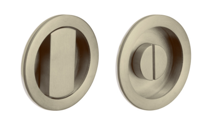 LB57S - set of flush pulls for glue fixing including spindle