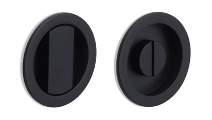 LB57S - set of flush pulls for glue fixing including spindle