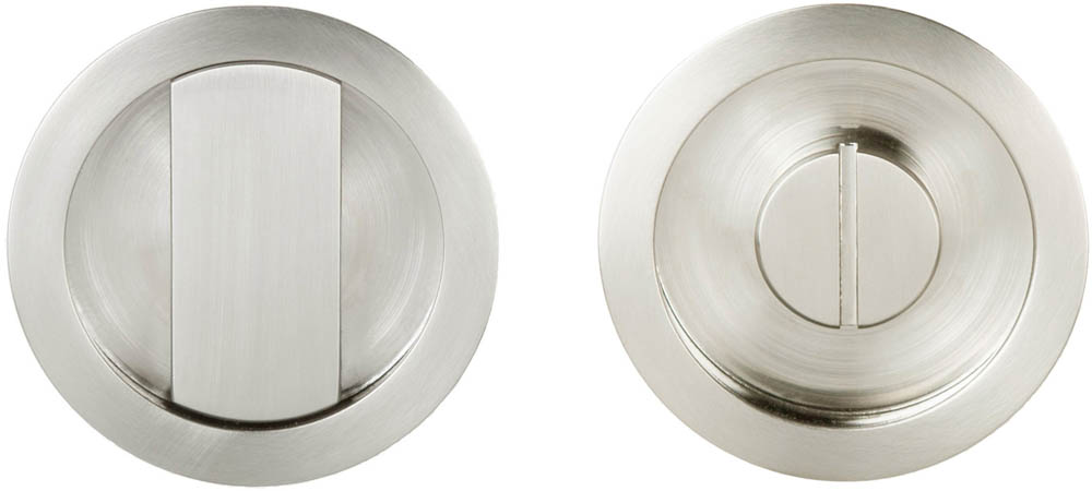 LB57S - flush pull set with thumbturn incl. 6/8 mm pin DT38-42mm* satin nickel