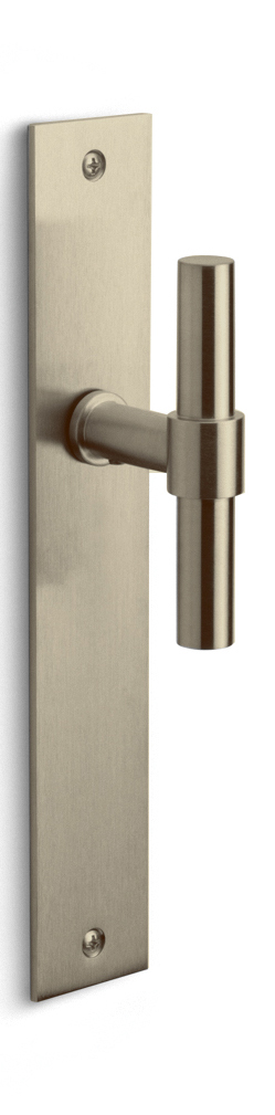 PBT15P236SFC - solid unsprung door handle on blind plate