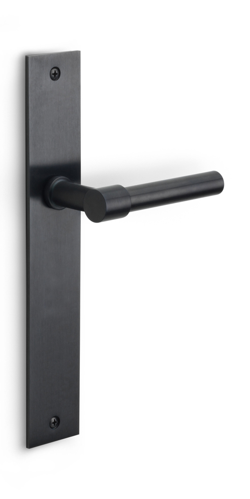PBL15P236SFC - unsprung lever handle on blank plate PVD satin black
