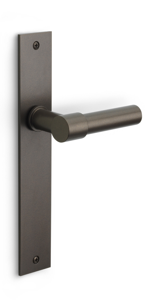 PBL20P236SFC - unsprung lever handle on blank plate bronze
