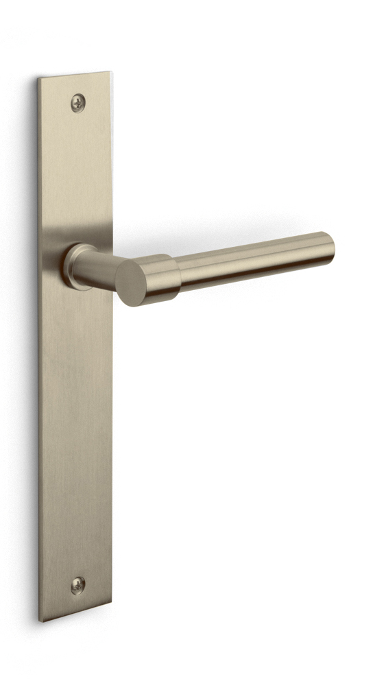 PBL15XLP236SFC - solid unsprung door handle on blind plate