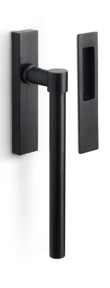 PB230 - lift-up sliding door handle blank PVD satin black