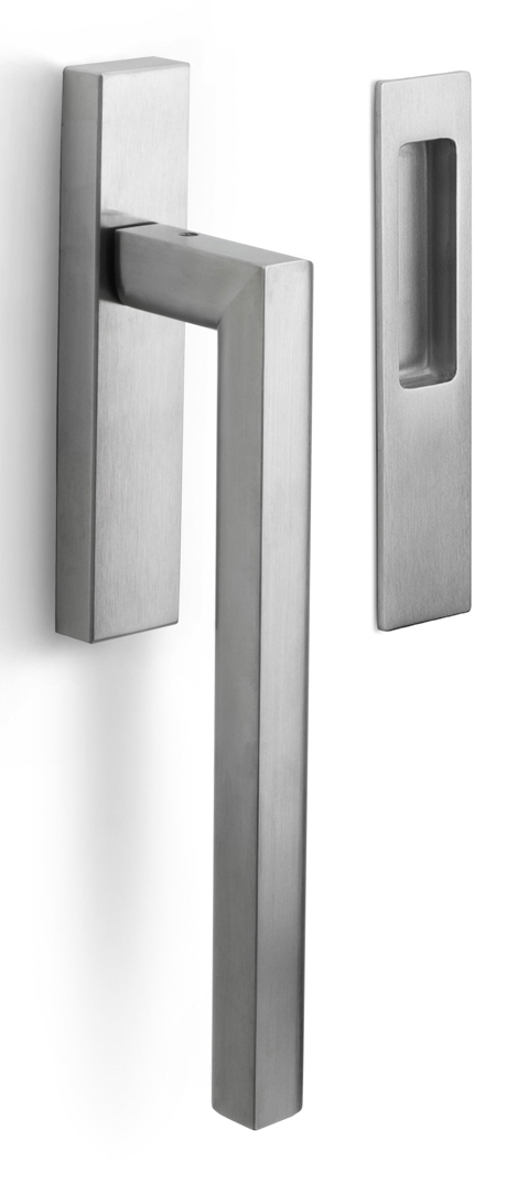 PB231 - lift-up sliding door handles blank satin stainless steel