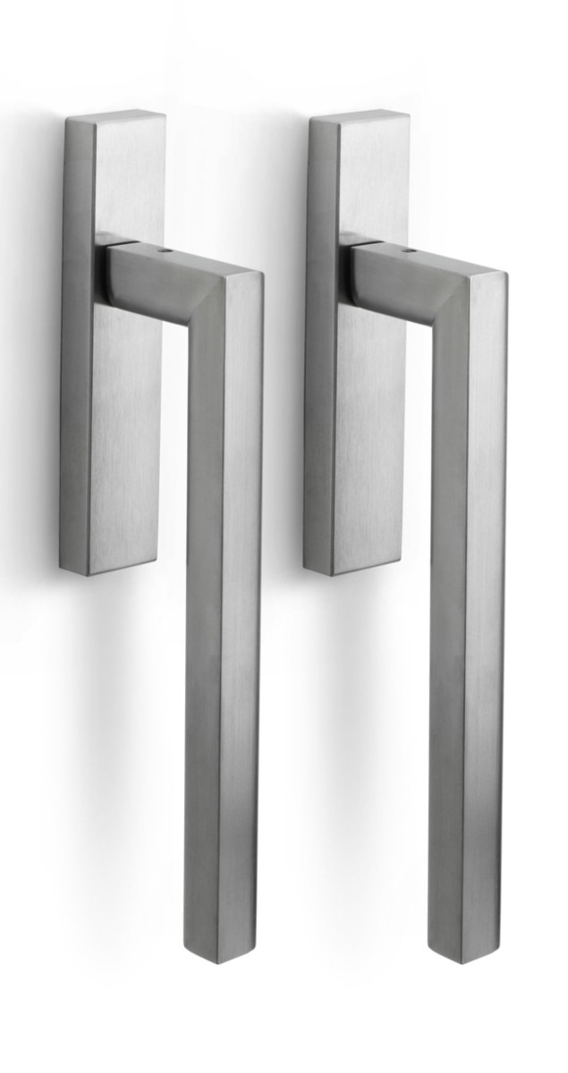 PB231PAY - PB231PA set of lift-up sliding door handles profile cylinder hole Y69 satin stainless steel