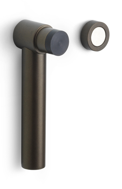 PB30 - floor mounted door stop with magnet bronze