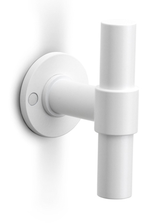 PBT100V - fixed front door knob white