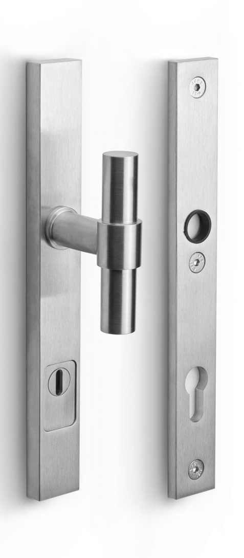 PB20-28KT - IN ONE PB20-28KT security plates with cylinder protection cover knob/handle* SKG*** Y92 satin stainless steel