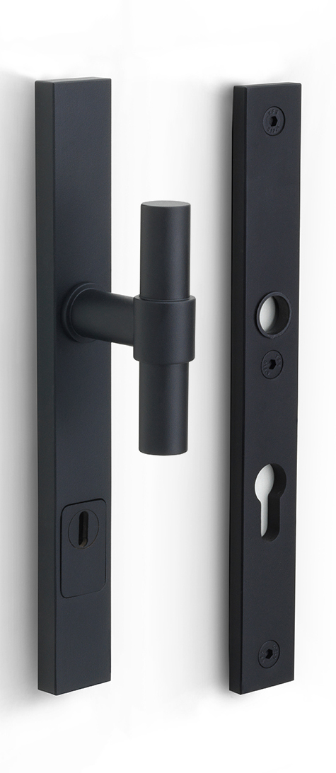 PB20-28KT - NM ONE PB20-28KT security plates with cylinder protection cover knob/handle* SKG*** Y92 satin black