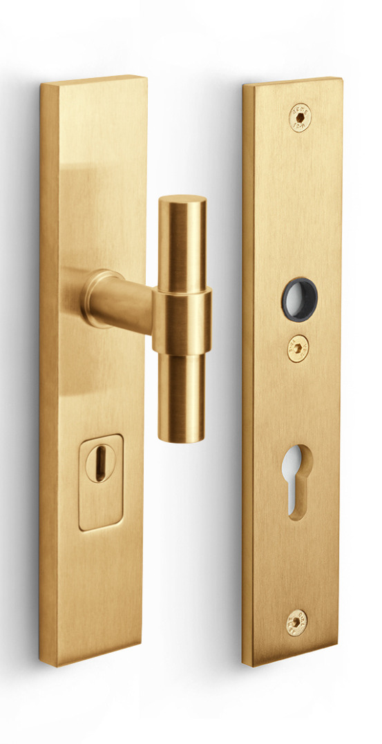 PB2050KTY72 - solid security plates with cylinder protection to suit knob/handle SKG*** PC72