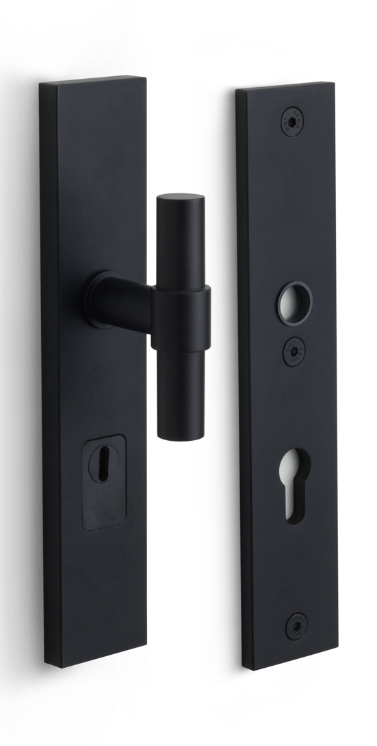 PB20-50KT - NM ONE PB20-50KT security plates with cylinder protection cover knob/handle* SKG*** Y72 satin black