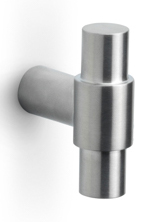 PBKY - knob to operate cylinder satin stainless steel