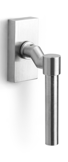 PBL15F-DK - non-locking offset tilt and turn window handle satin stainless steel