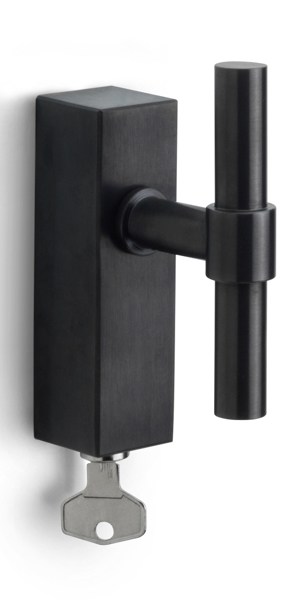PBT15-DKLOCK - locking tilt and turn window handle PVD satin black
