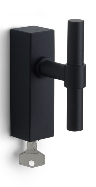 PBT15-DKLOCK - locking tilt and turn window handle satin black