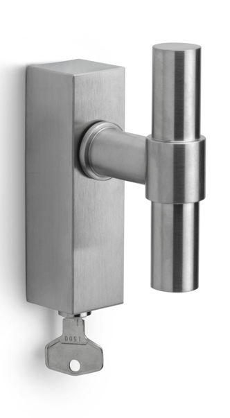 PBT20-DKLOCK - locking tilt and turn window handle satin stainless steel
