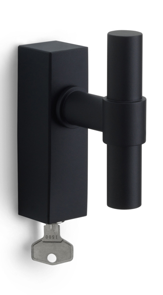 PBT20-DKLOCK - locking tilt and turn window handle satin black