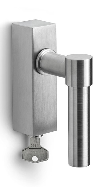 PBL20-DKLOCK - locking tilt and turn window handle satin stainless steel