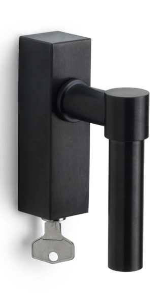 PBL20-DKLOCK - locking tilt and turn window handle PVD satin black