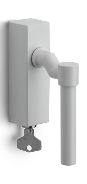 PBL15F-DKLOCK - locking offset tilt and turn window handle white