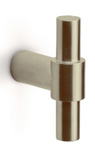 PB14 - cabinet knob 14mm satin stainless steel