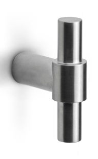 PB14 - cabinet knob 14mm satin stainless steel