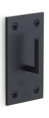 PB90 - coat hook medium 90x50x3mm satin black
