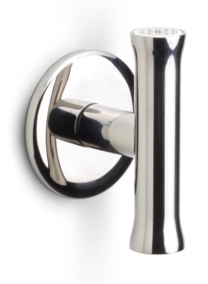 EV102/64 - solid unsprung door handle on rose satin black