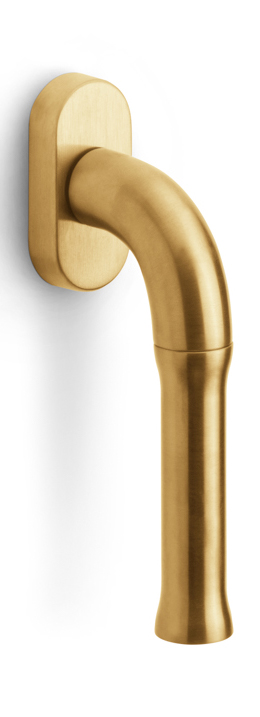EV100ZL-DK-O - non-locking tilt and turn window handle without logo PVD satin gold