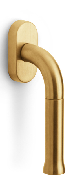 EV101ZL-DK-O - non-locking tilt and turn window handle without logo PVD satin gold