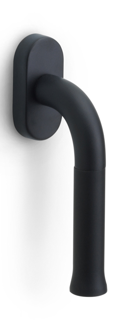 EV101-DK-O - non-locking tilt and turn window handle satin black