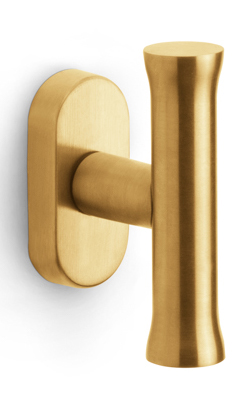 EV102ZL-DK-O - non-locking tilt and turn window handle without logo PVD satin gold