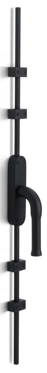 KO-EV100ZL - R NOUR KO-EV100ZL espagnolette bolt without logo satin black right-turning
