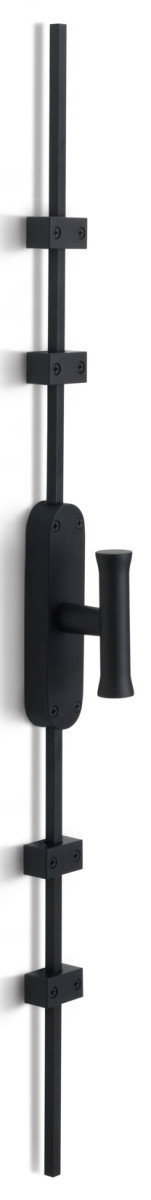 KO-EV102ZL - R NOUR KO-EV102ZL espagnolette bolt without logo satin black right-turning