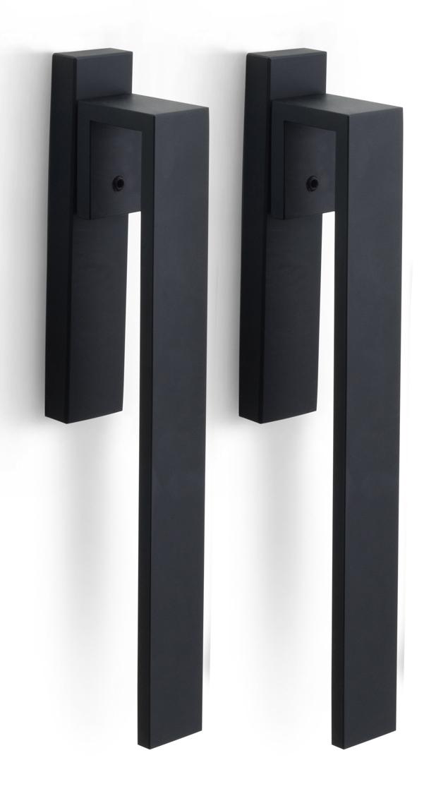 BM230PA - set of lift-up sliding door handles blank satin black