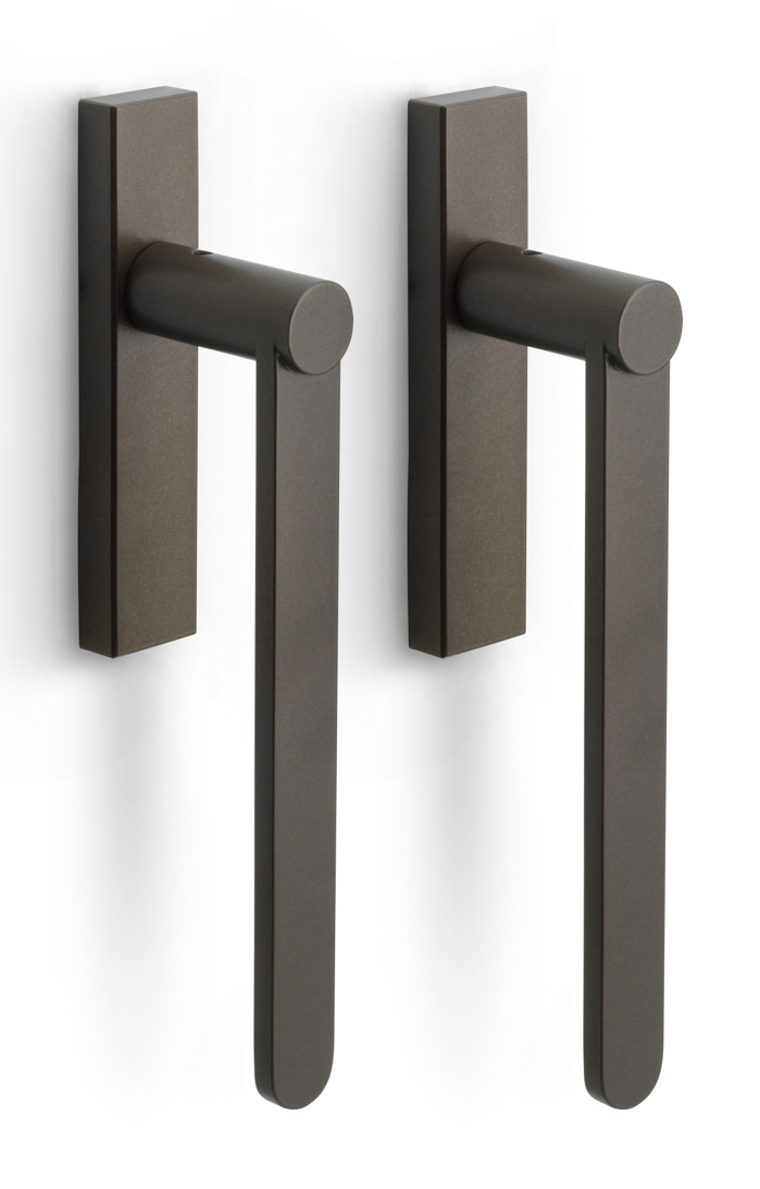 BB231PA - set of lift-up sliding door handles bronze