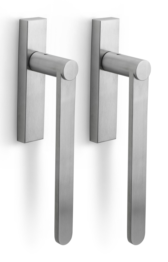 BB231PA - set of lift-up sliding door handles satin stainless steel