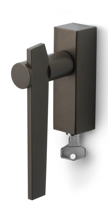 BB100-DKLOCK - R TENSE BB100-DKLOCK locking tilt and turn window handle bronze right-turning