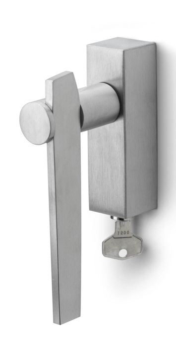 BB100-DKLOCK - R TENSE BB100-DKLOCK locking tilt and turn window handle satin stainless steel right-turning